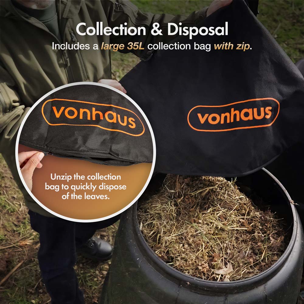 Leaf Blower with Built-in Vacuum and Mulching Function