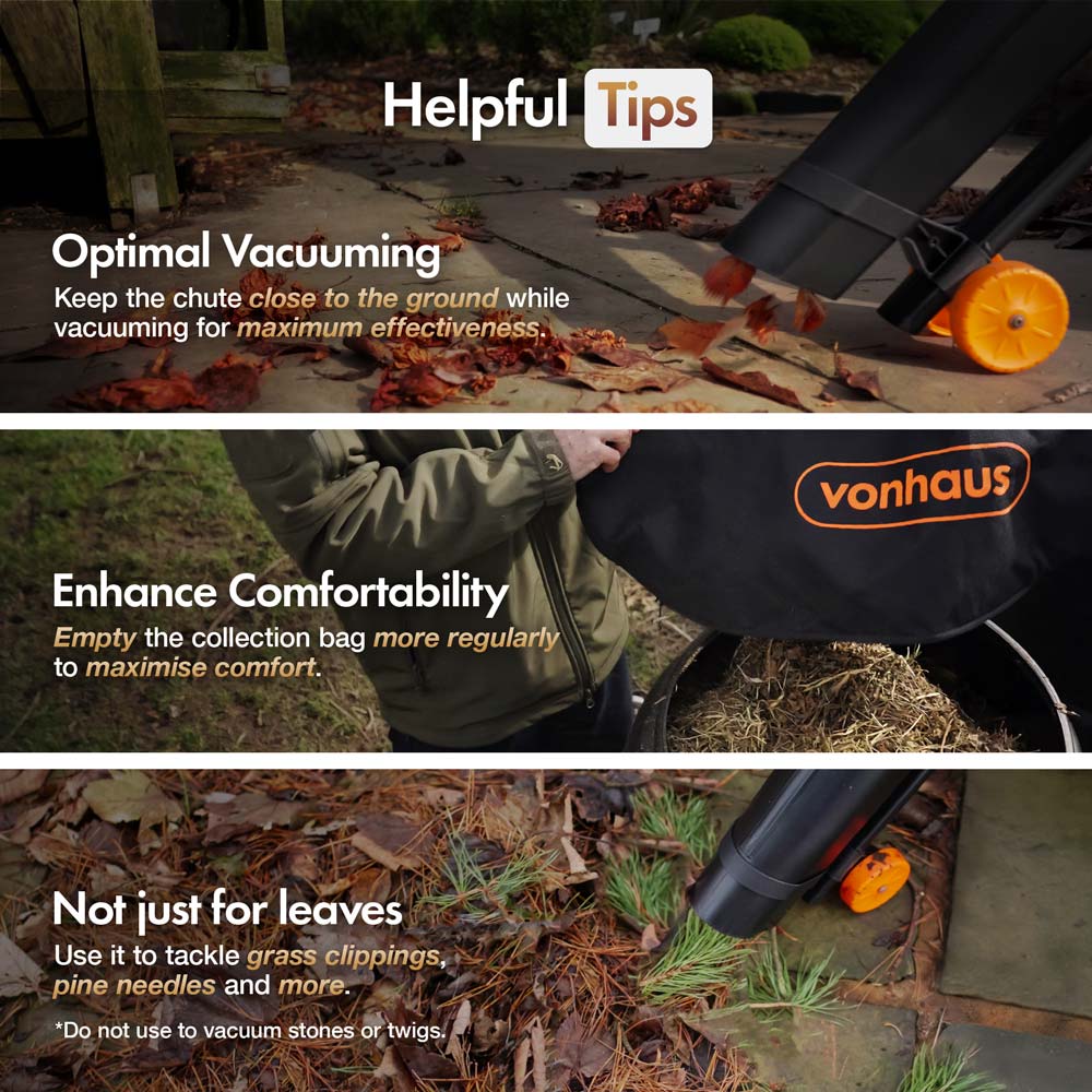 Leaf Blower with Built-in Vacuum and Mulching Function