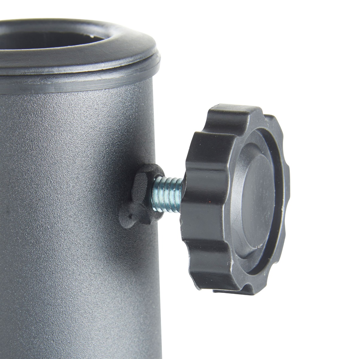 Wooden Dining Set w/ Grey Parasol & Base