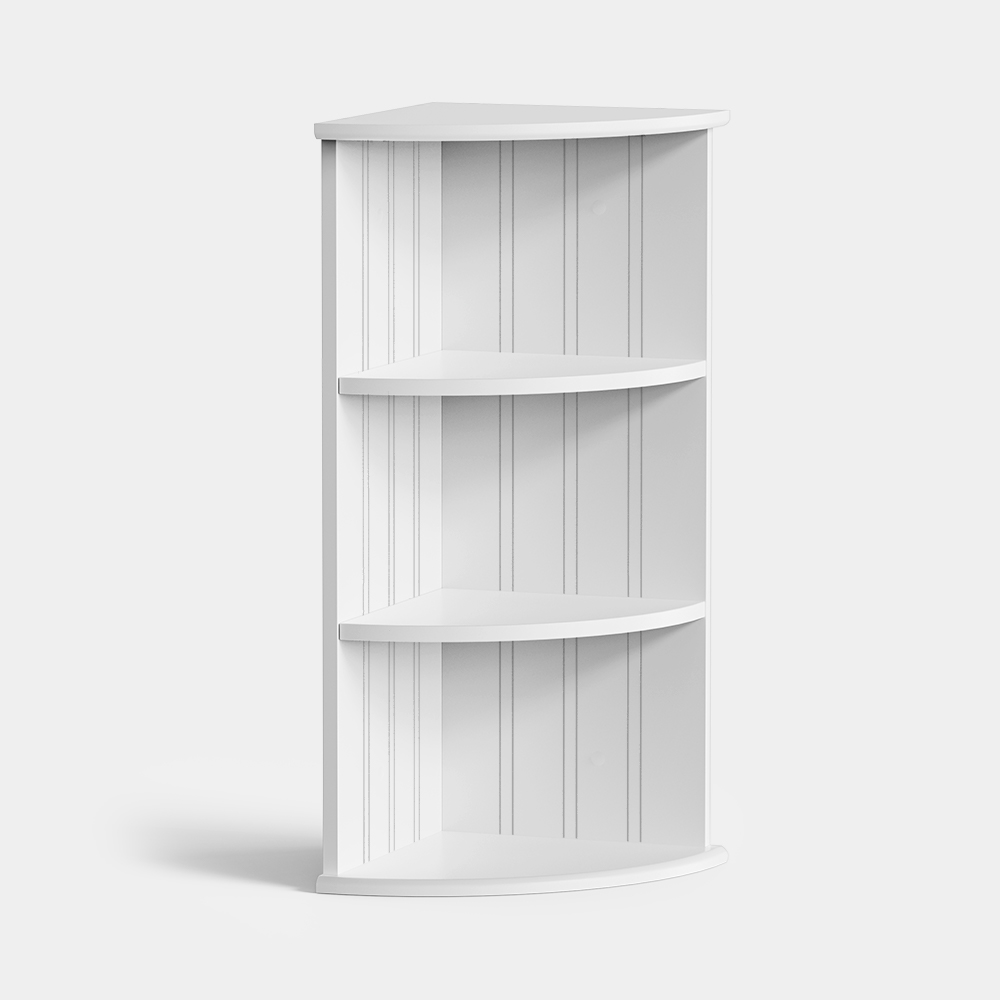 Holbrook White 3 Tier Corner Shelf Unit