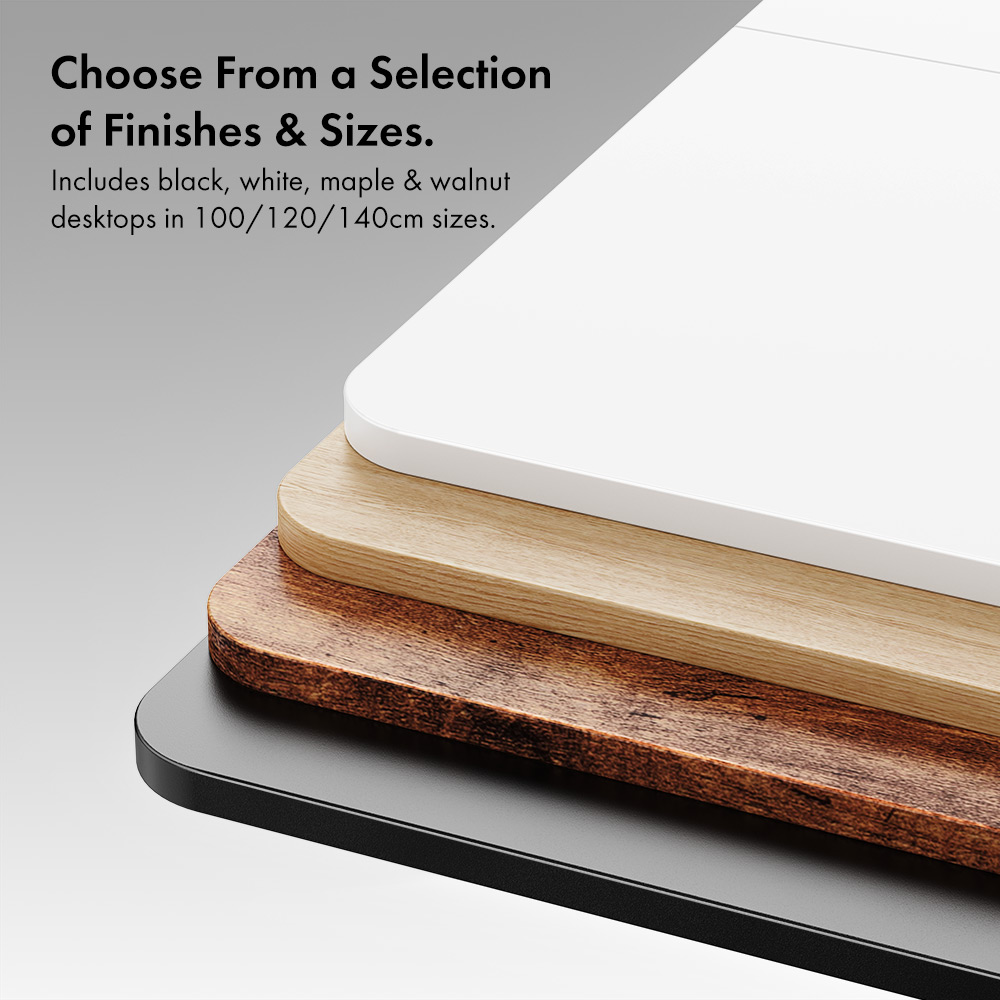 White Standing Desk 120x60cm with USB-C Charging Port
