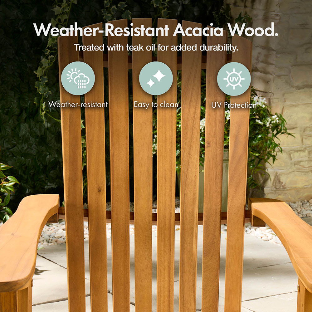 Hudson Folding Adirondack Chair and Side Table