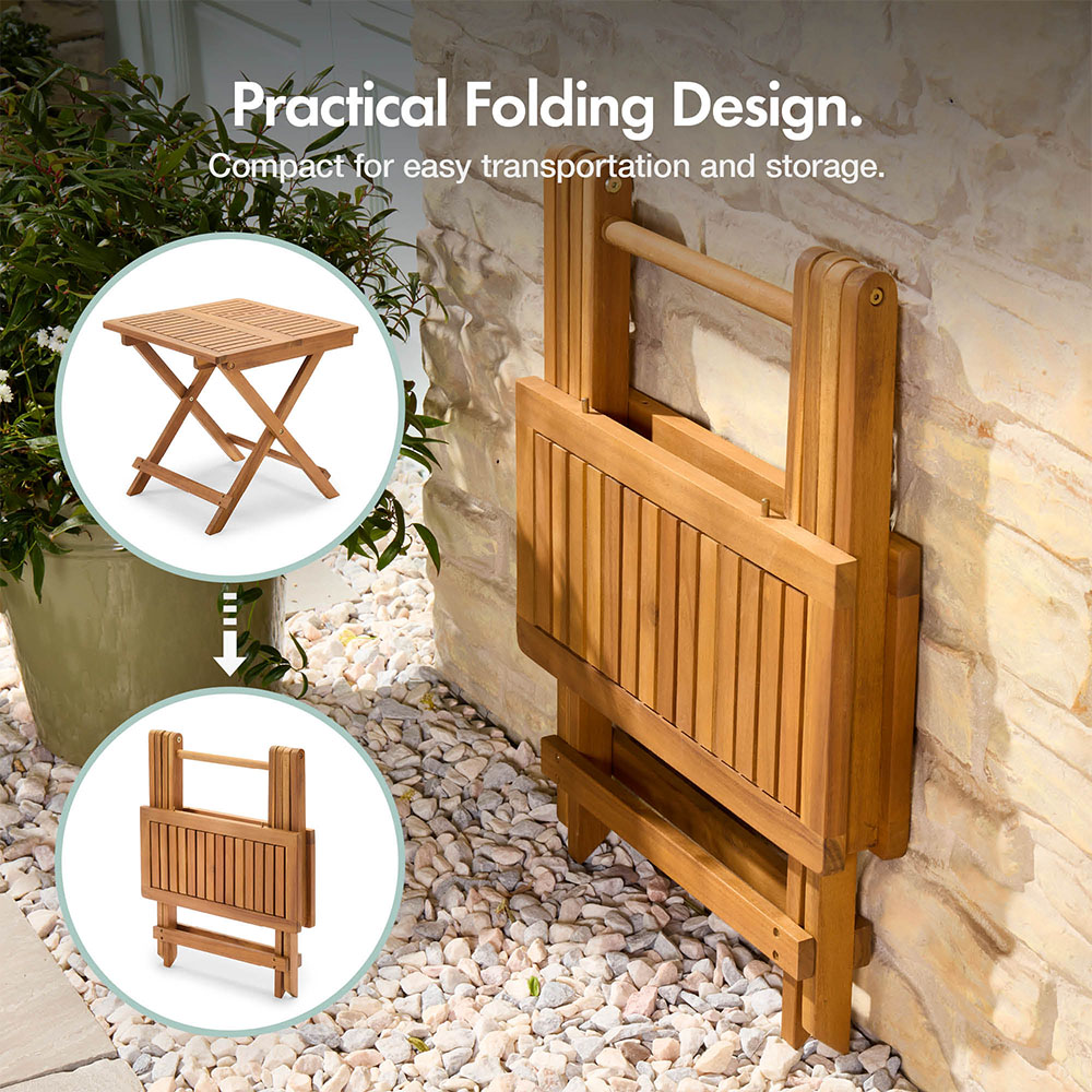 Hudson Folding Adirondack Chair and Side Table