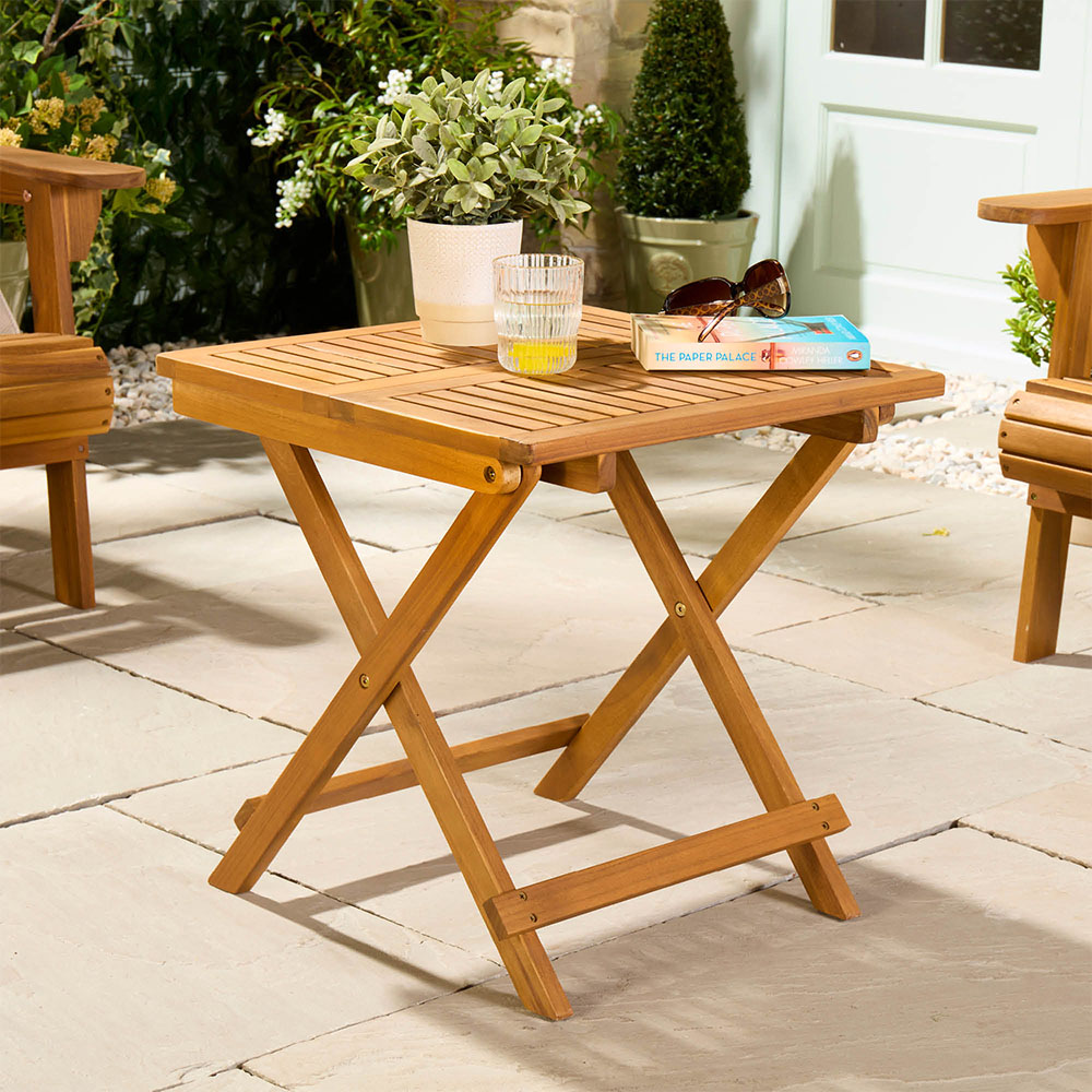 Hudson Folding Adirondack Chair and Side Table