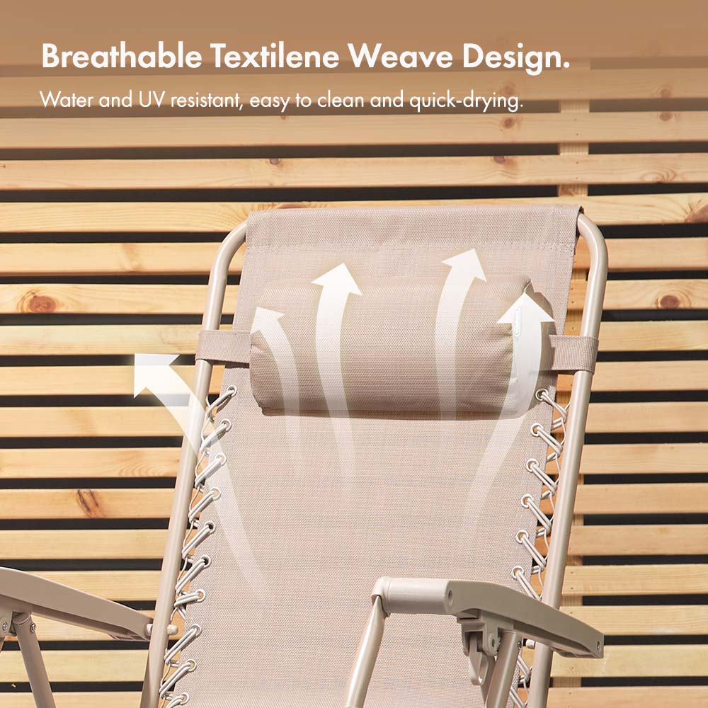 Verona Taupe Zero Gravity Chair – Set of 2