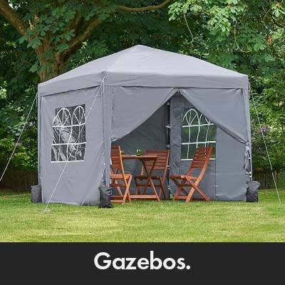 Gazebo And Wooden Dining Set