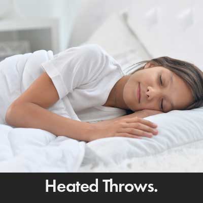 Woman Sleeping With Electric Blanket