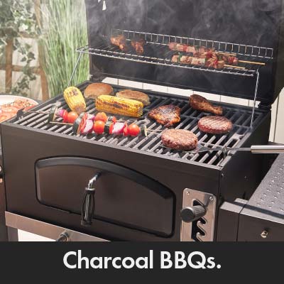 Close-up of Charcoal BBQ